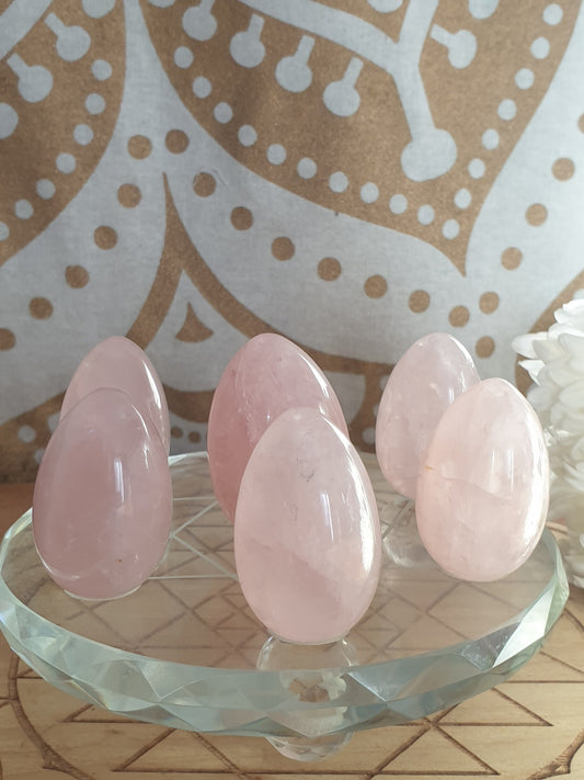 Rosy Rose Quartz Egg