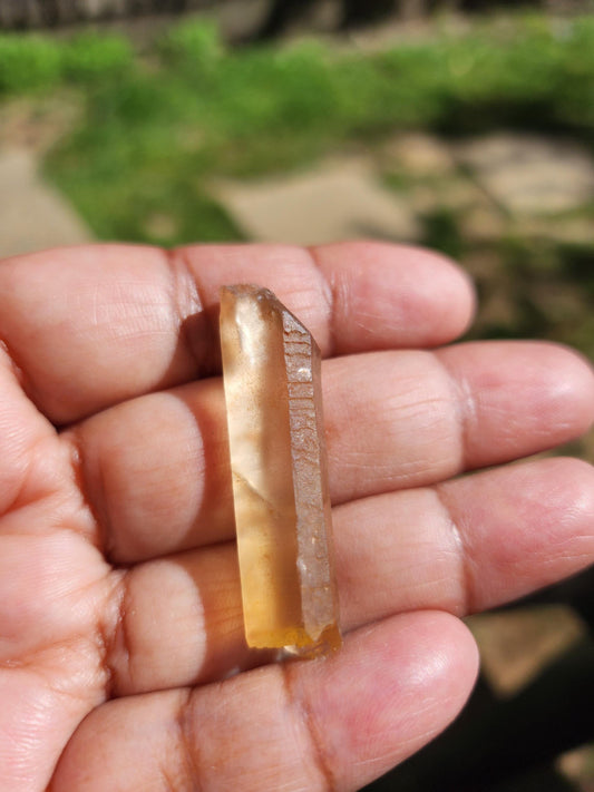 Natural Citrine Point from Congo