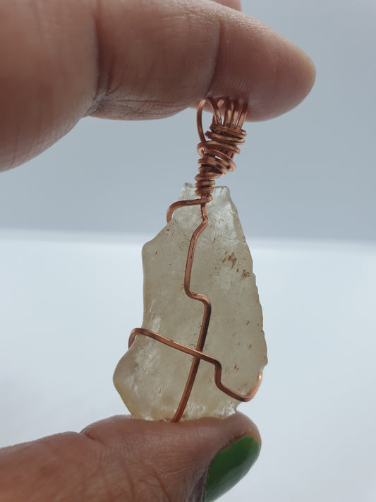 Libyan Desert Glass Pendant