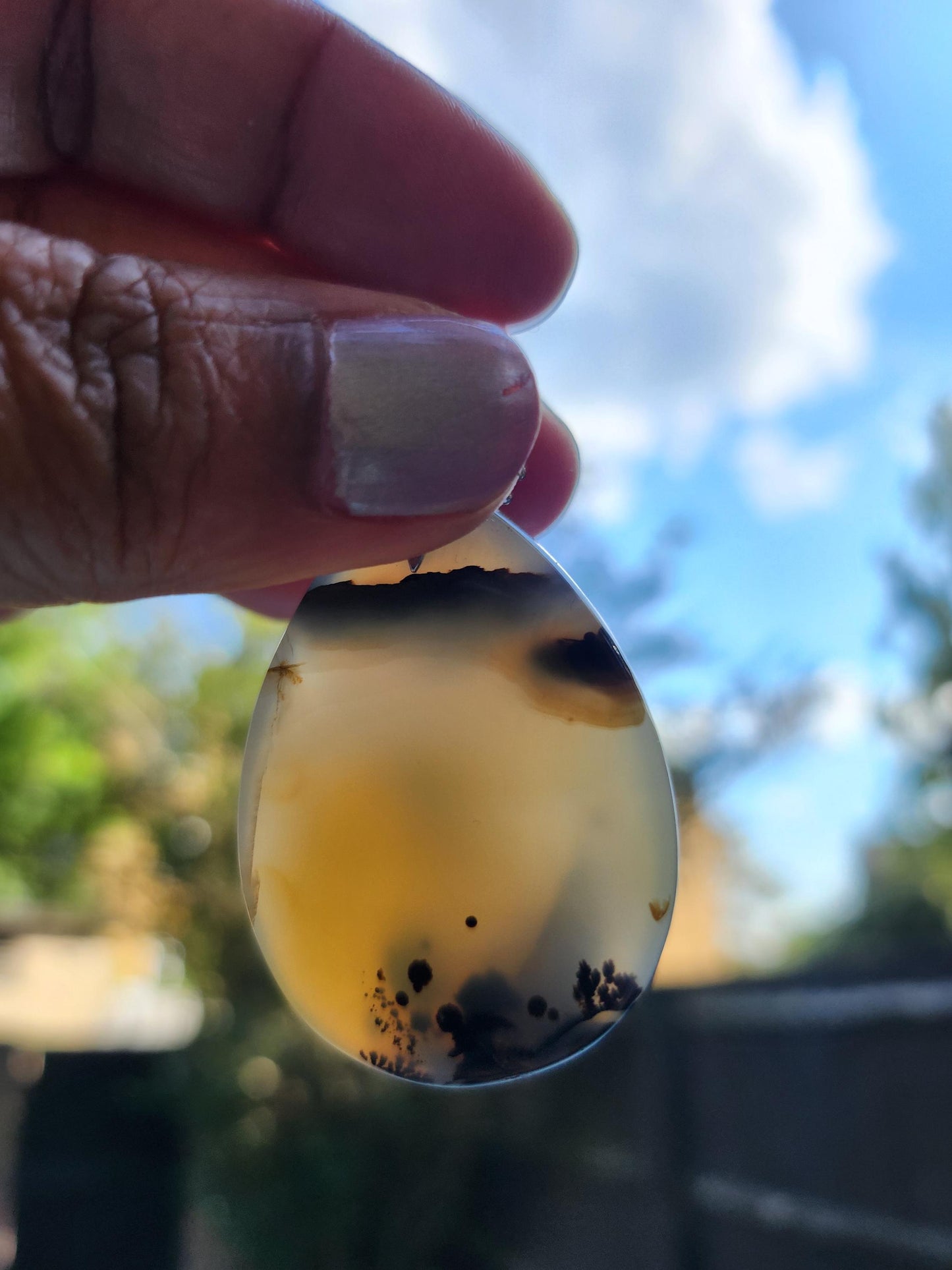 Dendritic Agate Pendant