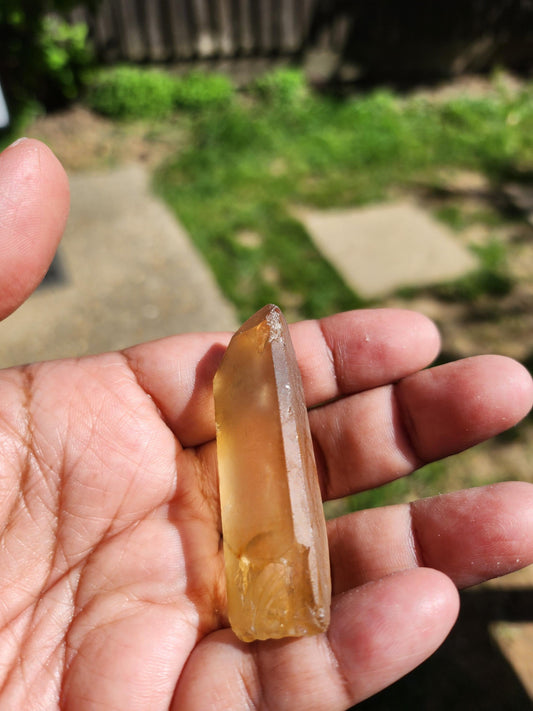 Natural Citrine Point from Congo
