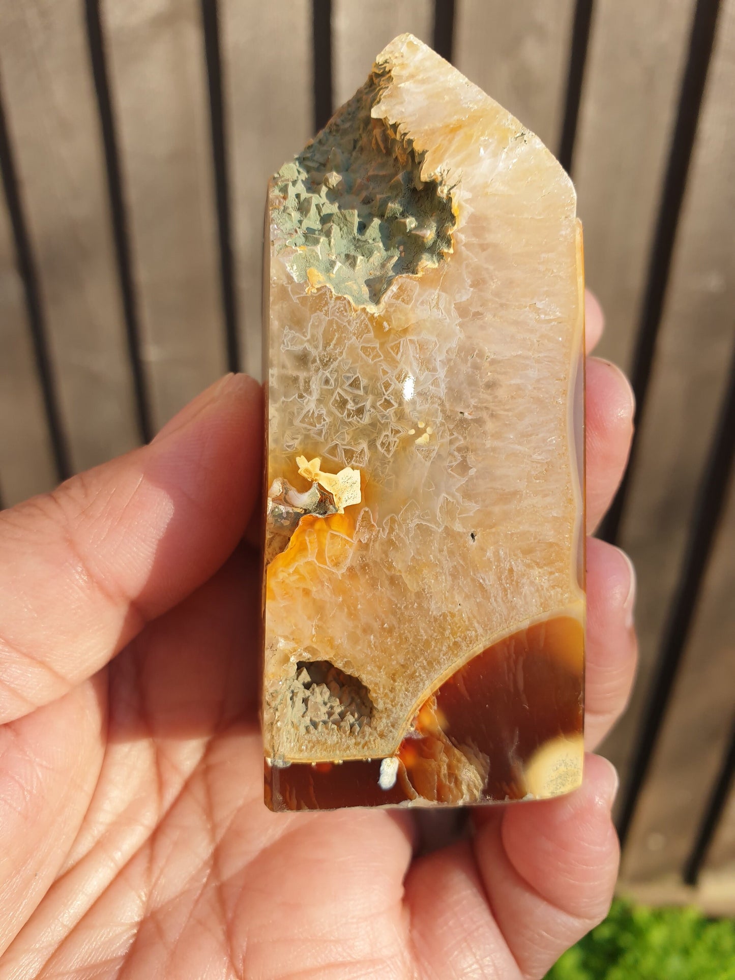 Gorgeous Druzy Carnelian Tower