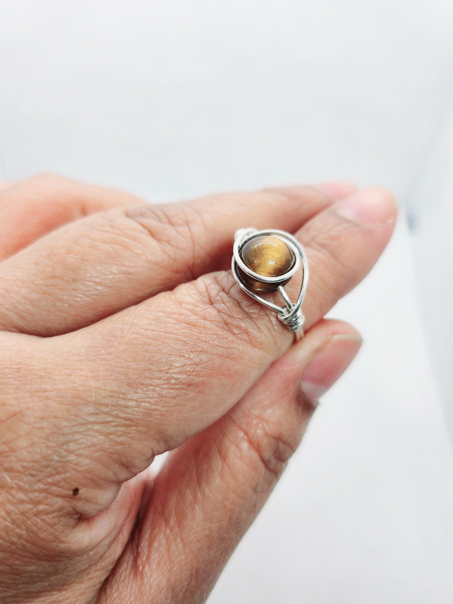 Wire Wrapped Gemstone Rings