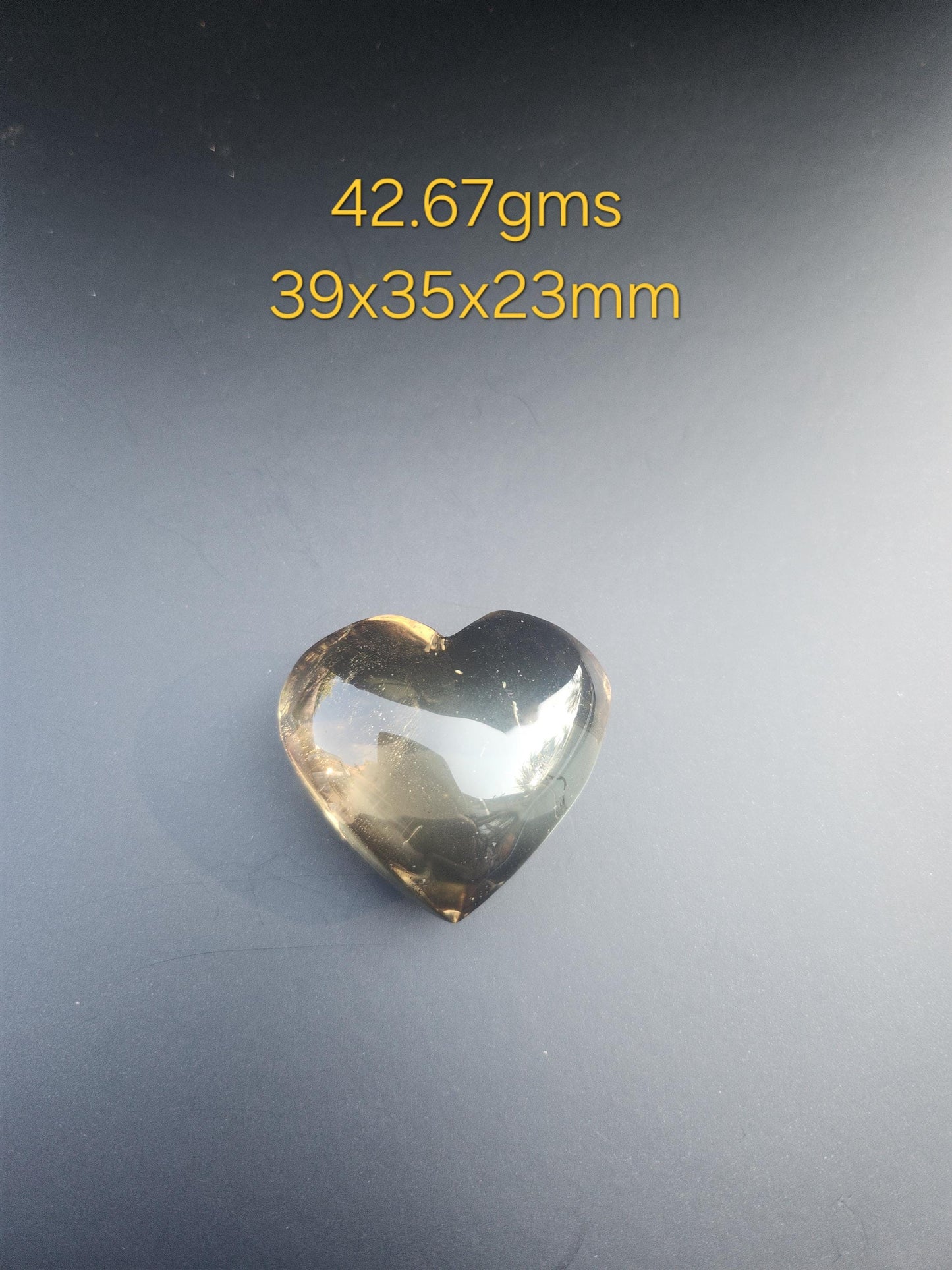 Gemmy Citrine Heart