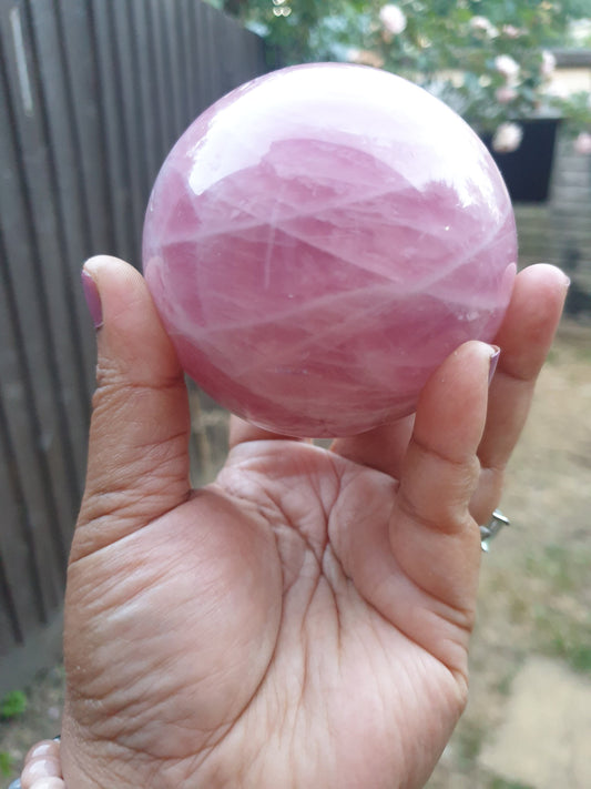 Large Rose Quartz Sphere