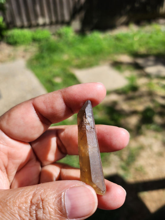 Natural Citrine Point from Congo
