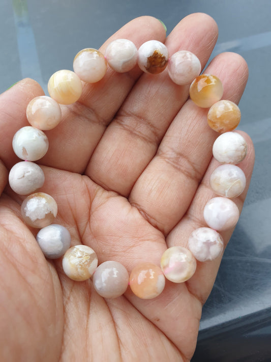 Flower Agate Bracelets
