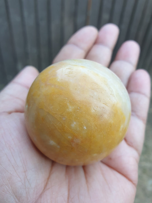 Yellow Jade Sphere