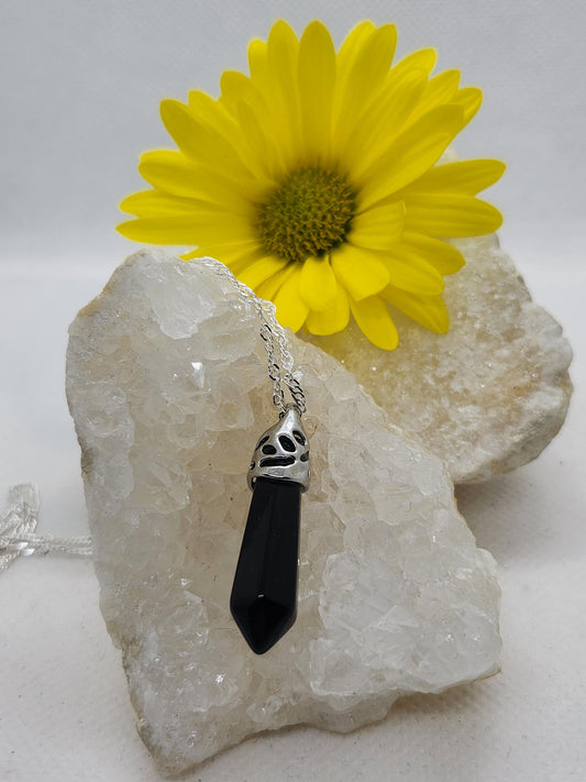 Black Obsidian Point Pendant