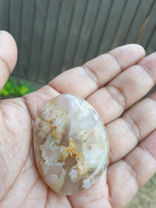 Flower Agate Palmstones