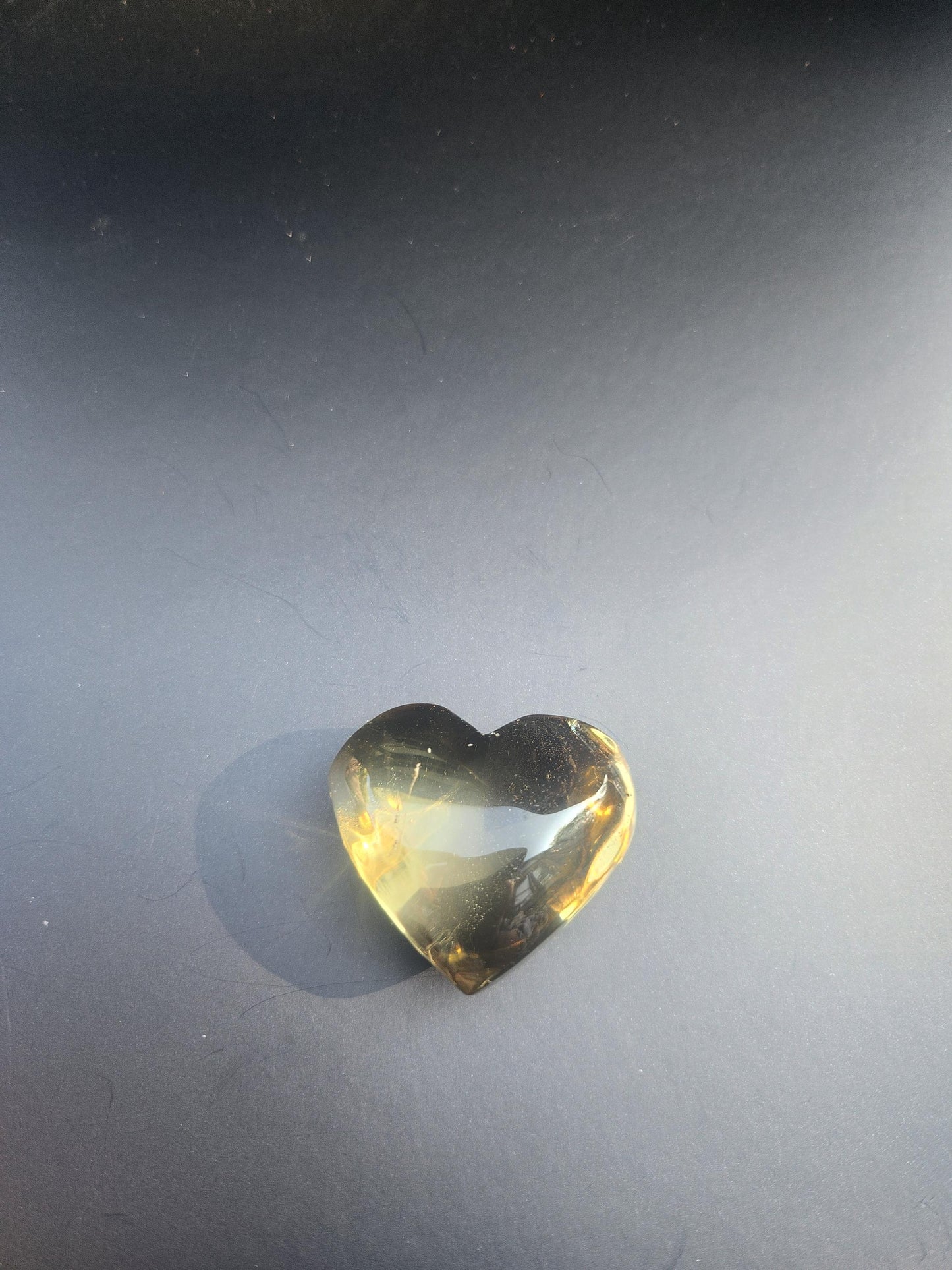 Gemmy Citrine Heart
