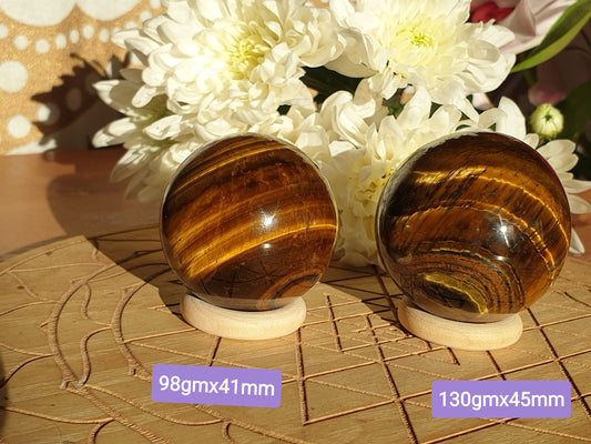 Tiger's Eye Confidence Boosting Spheres