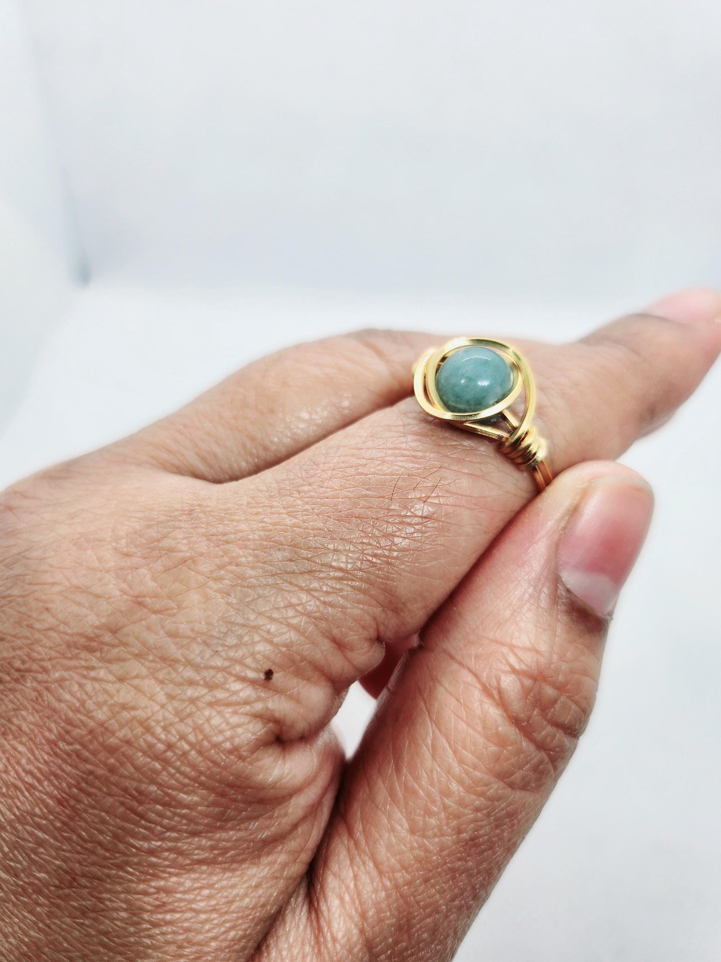 Wire Wrapped Gemstone Rings