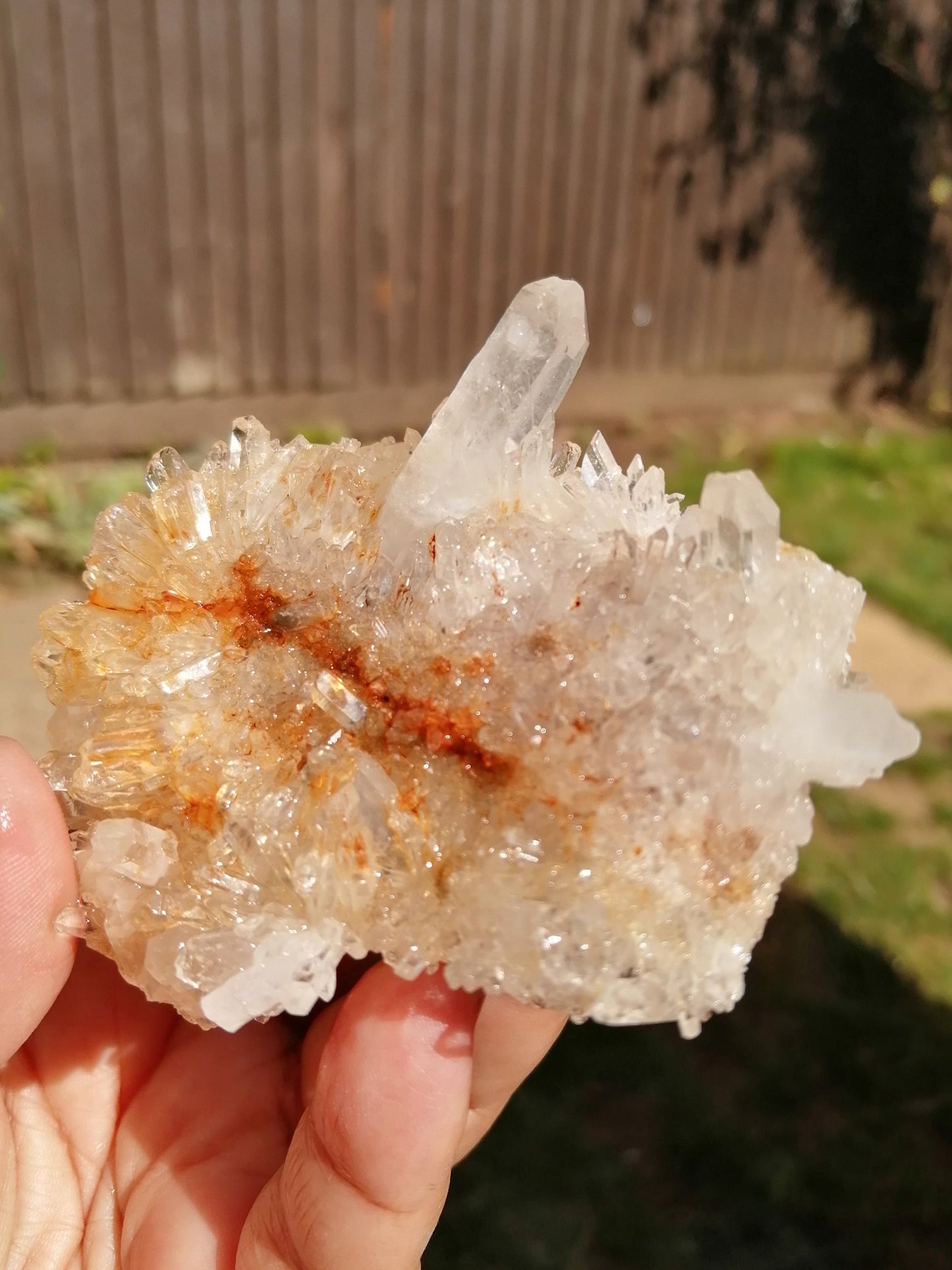 Limonite Clear Quartz Specimen