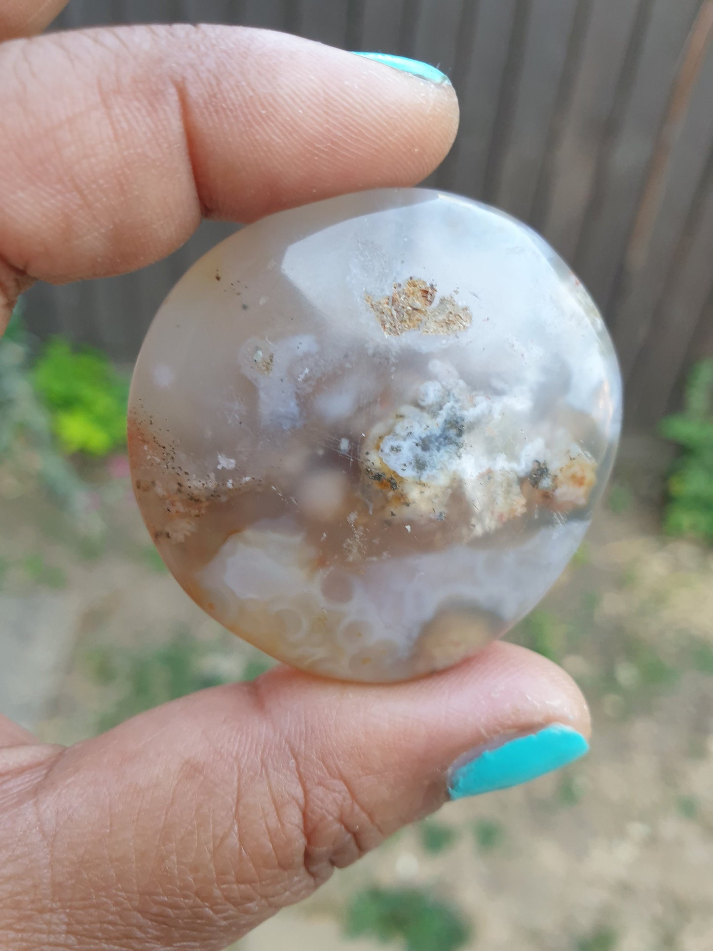 Flower Agate Palmstones