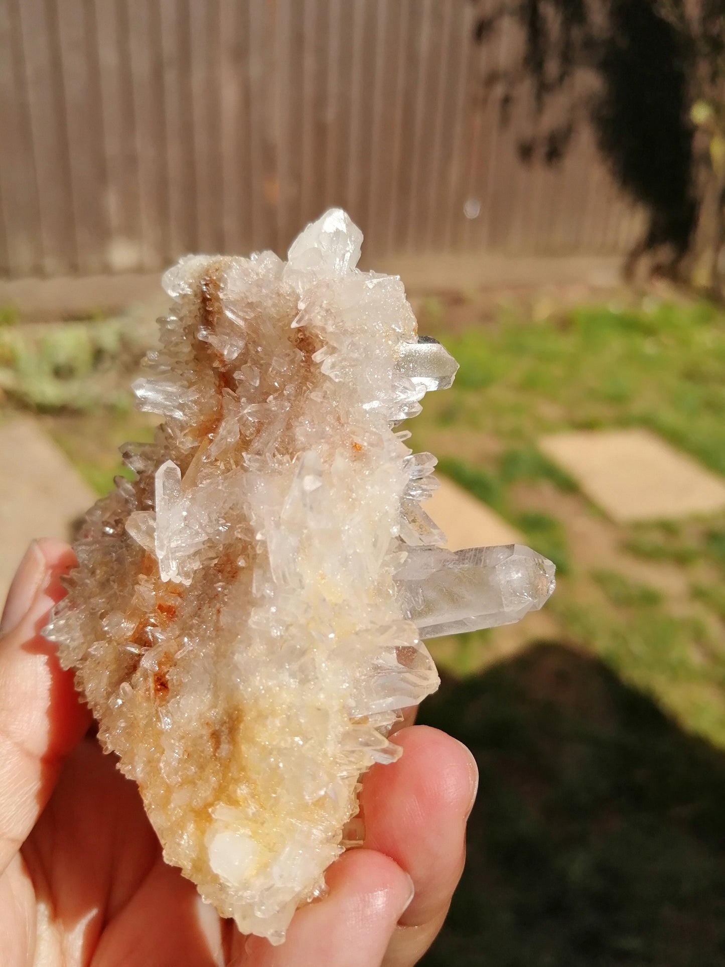 Limonite Clear Quartz Specimen