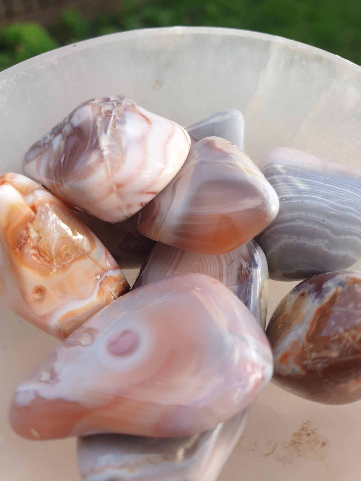Pink Botswana Agate Tumbled