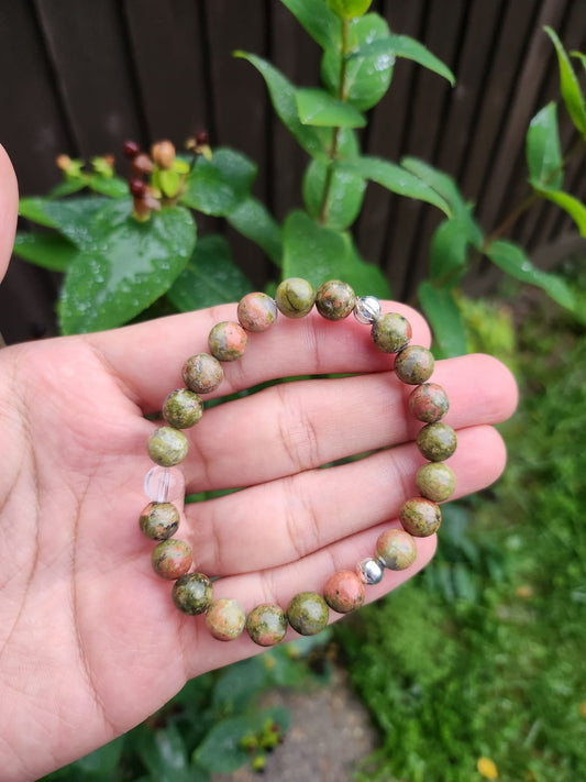 Unakite 8mm Bracelet