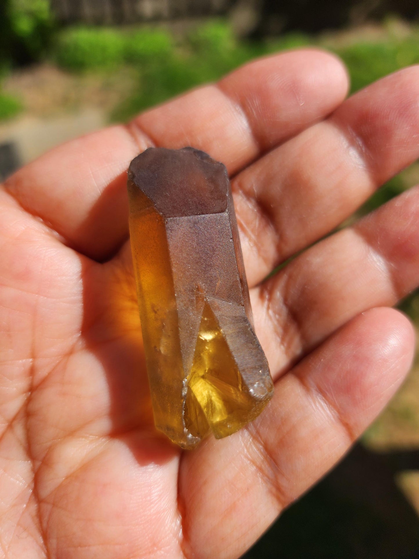 Natural Citrine Point from Congo