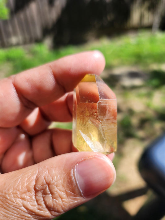 Natural Citrine Point from Congo