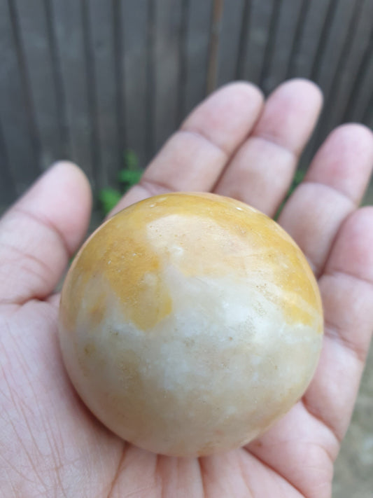 Yellow Jade Sphere