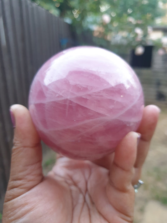 Large Rose Quartz Sphere
