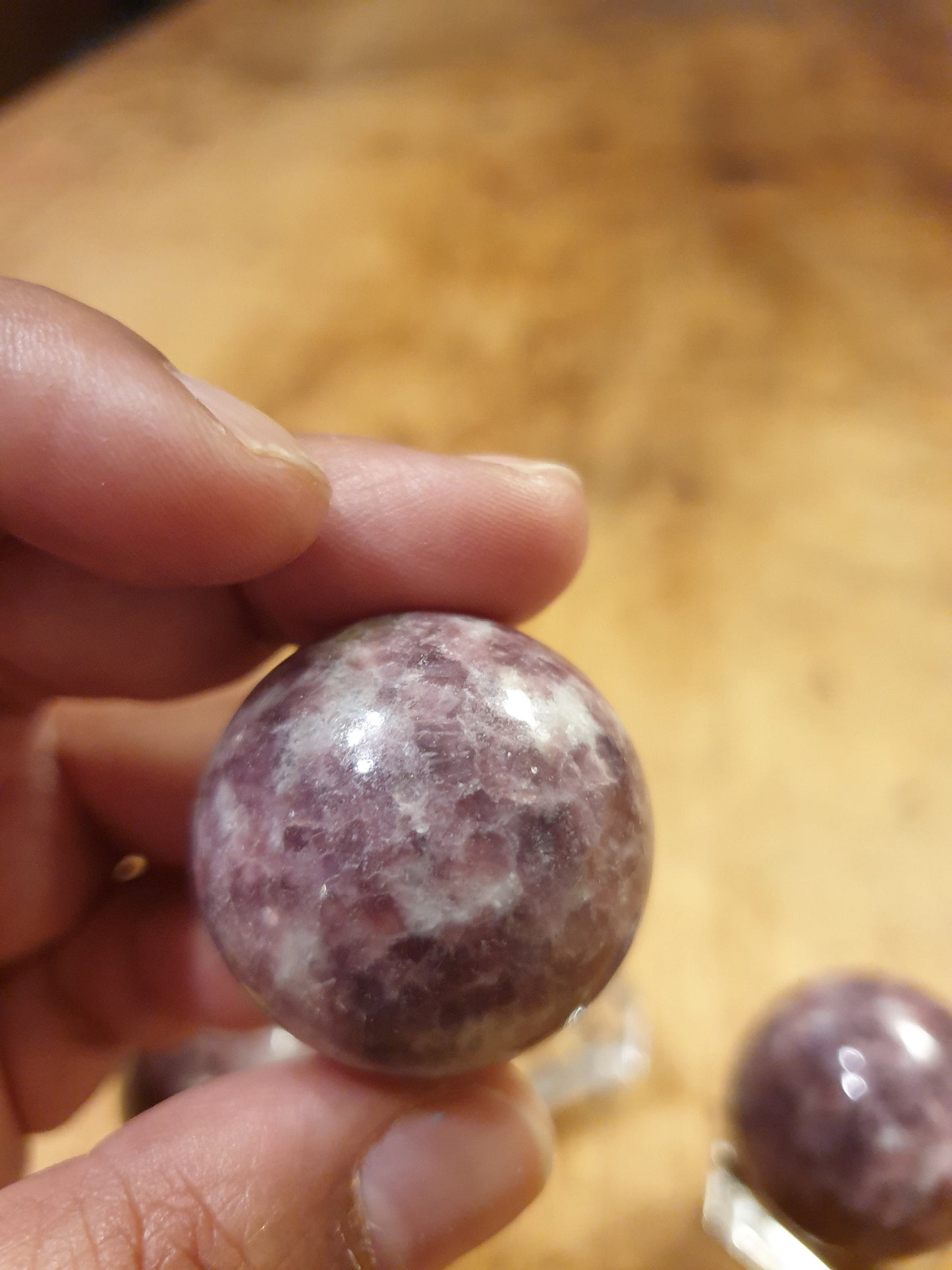 Lepidolite Spheres