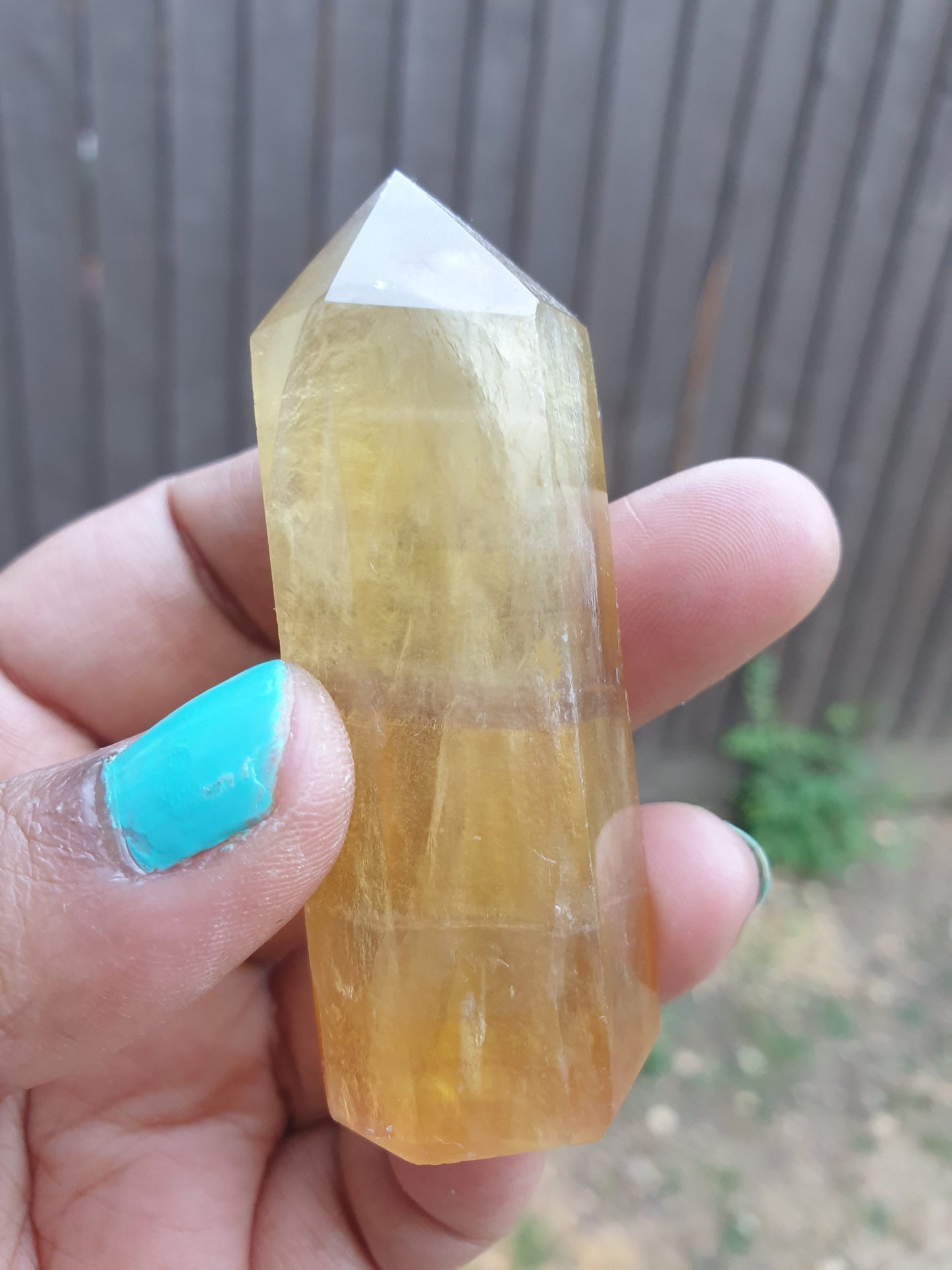 Honey Calcite Tower