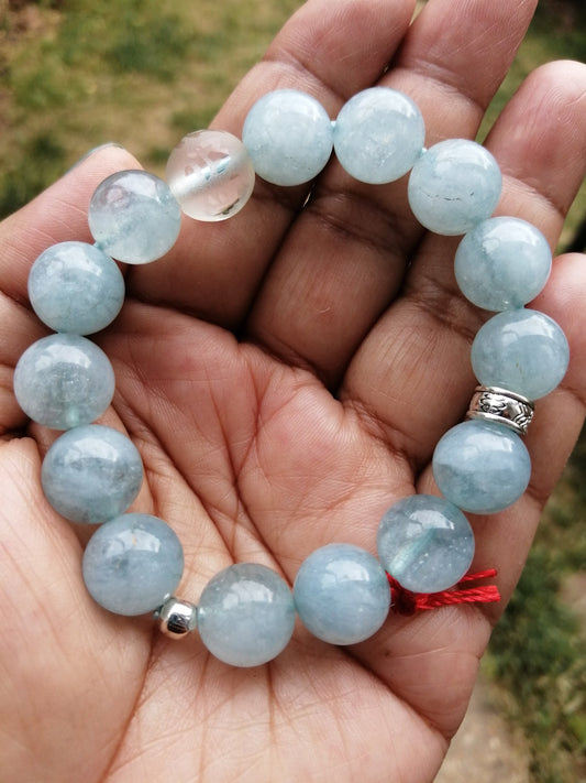 Aquamarine 12mm Bracelet