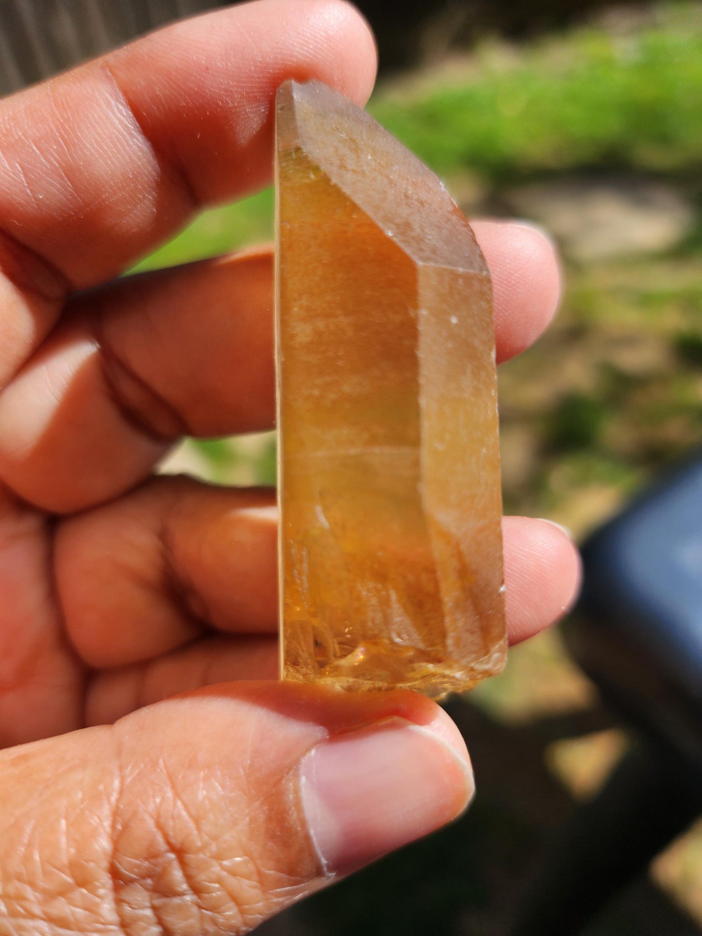 Natural Citrine Point from Congo