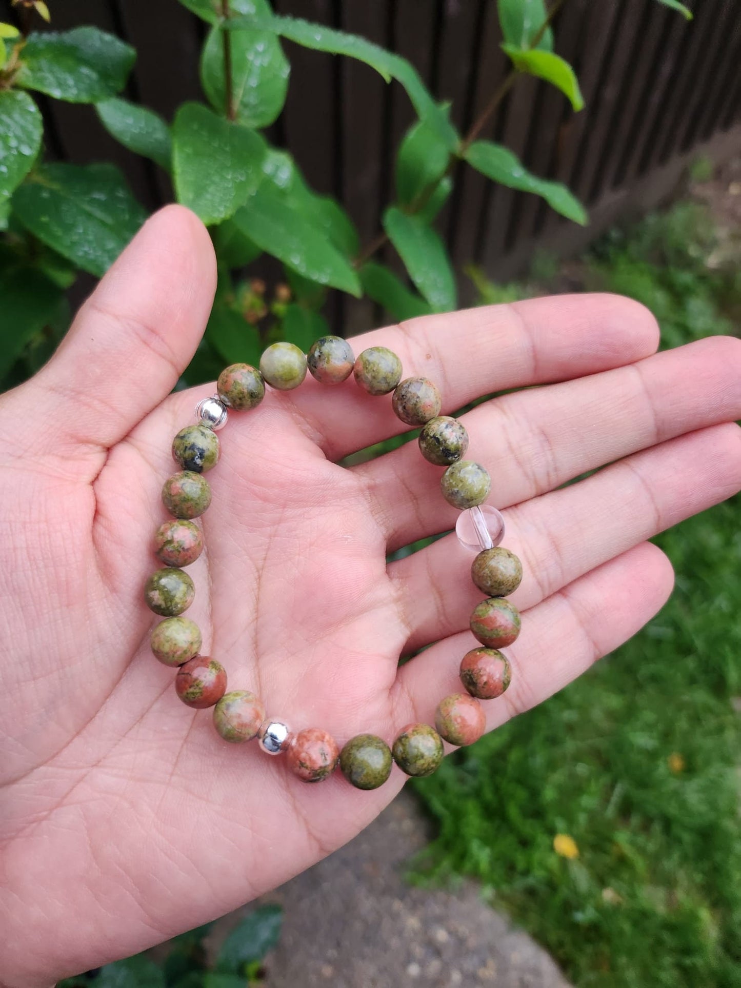 Unakite 8mm Bracelet