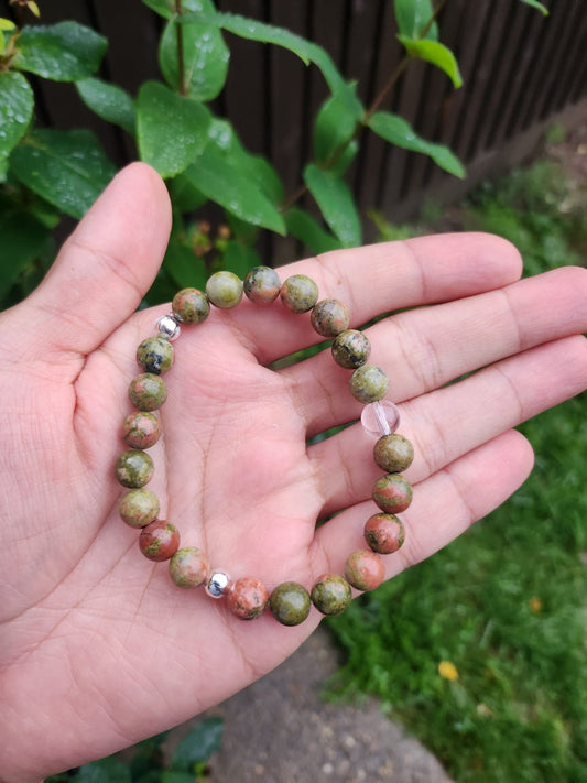 Unakite 8mm Bracelet