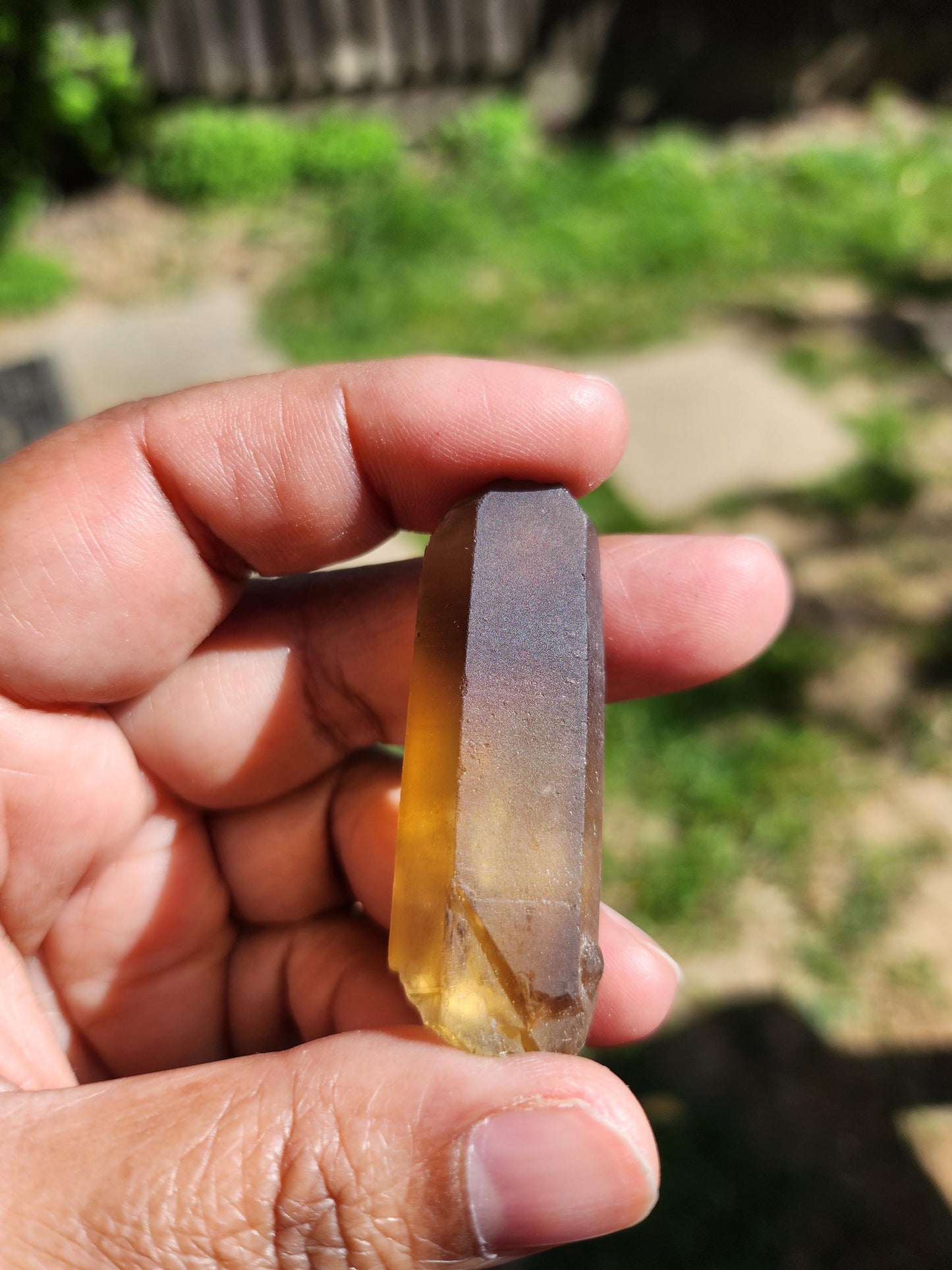 Natural Citrine Point from Congo