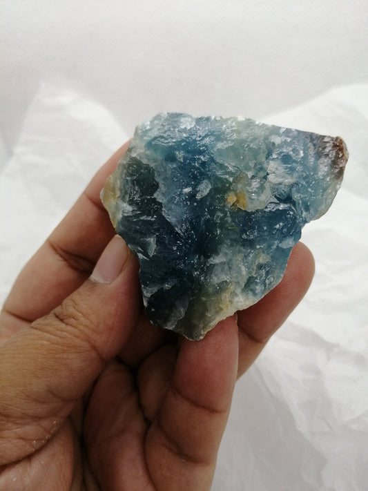 Rare Aquatine Lemurian Calcite / Blue Onyx