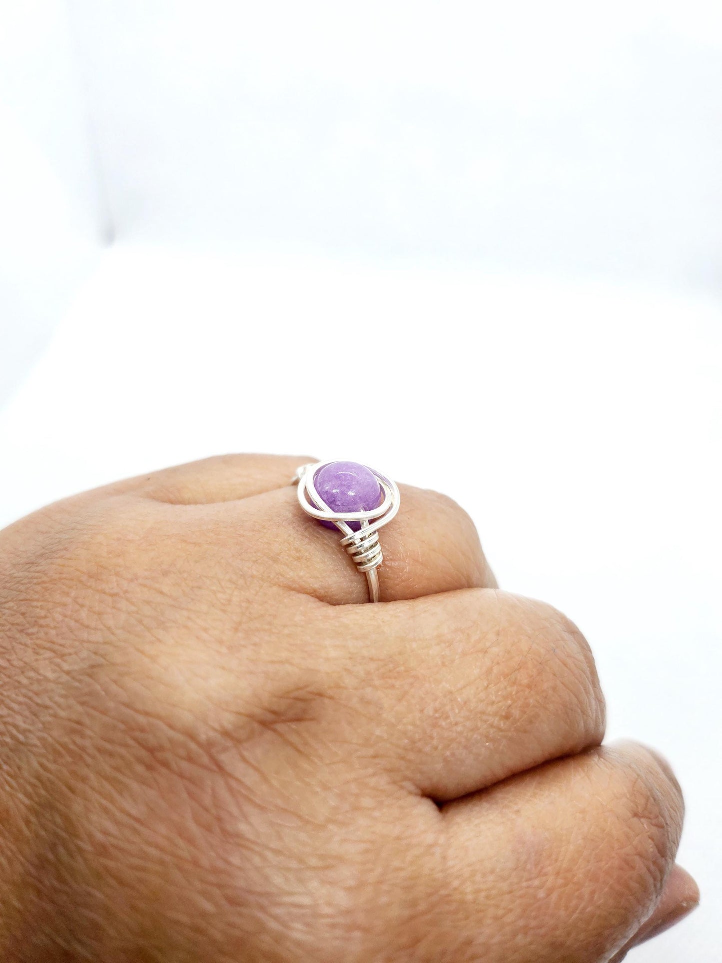 Wire Wrapped Gemstone Rings