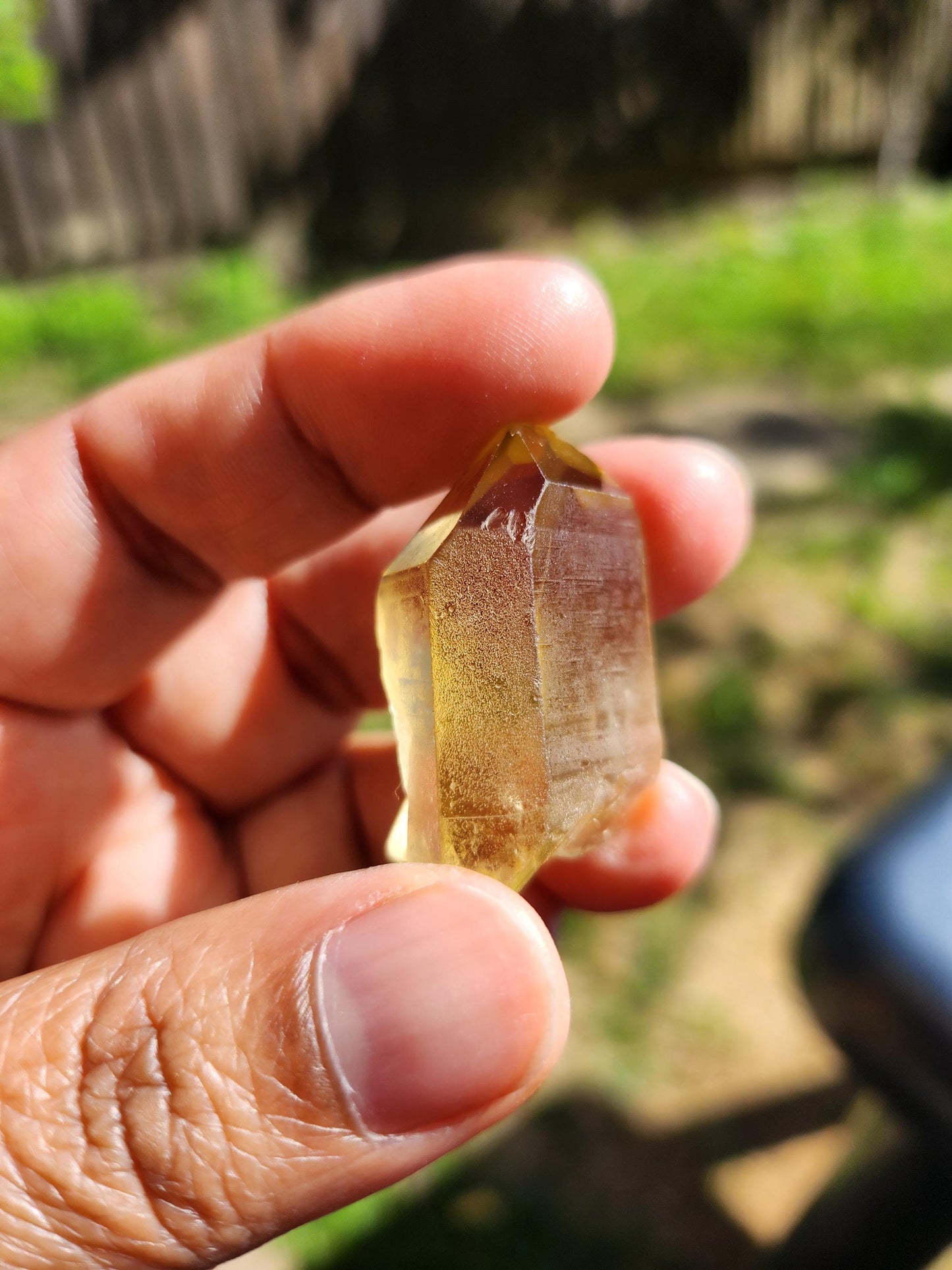 Natural Citrine Point from Congo