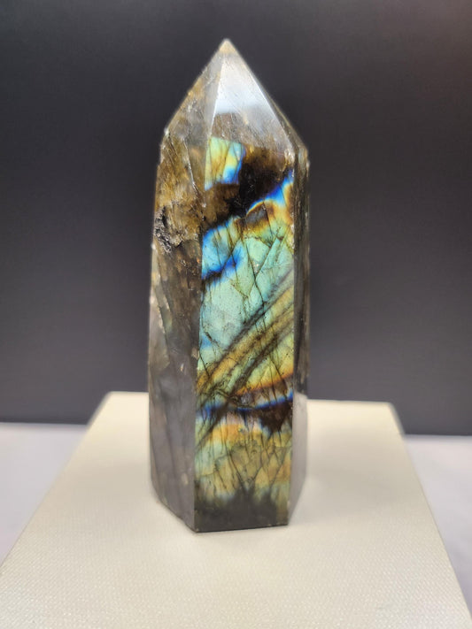 Flashy Labradorite Tower/Point