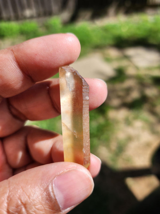 Natural Citrine Point from Congo