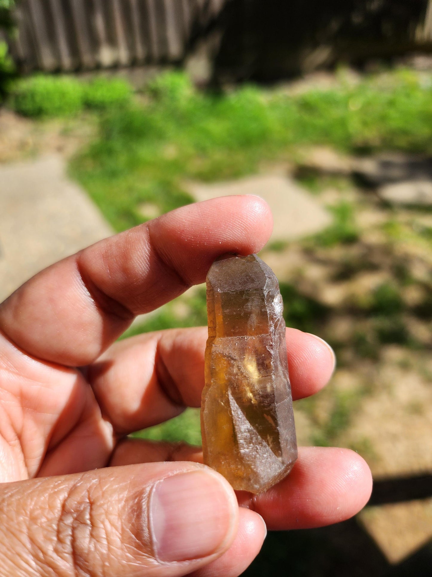 Natural Citrine Point from Congo