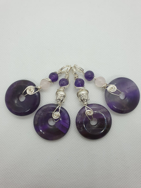 Amethyst/Ametrine Donut Pendant