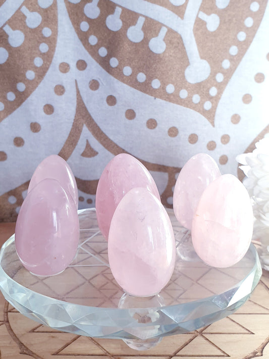 Rosy Rose Quartz Egg
