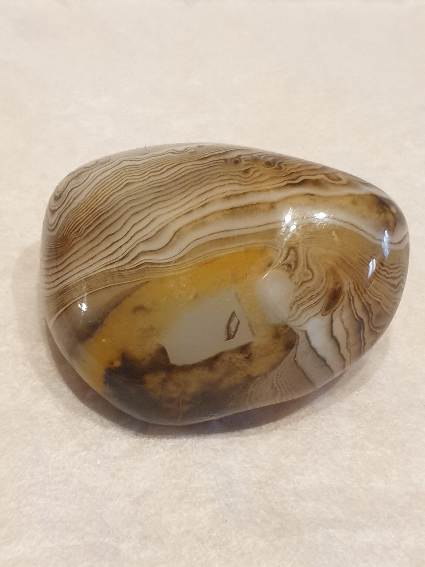 Sardonyx Tumbled Palmstone