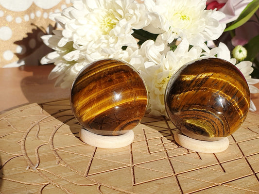 Tiger's Eye Confidence Boosting Spheres