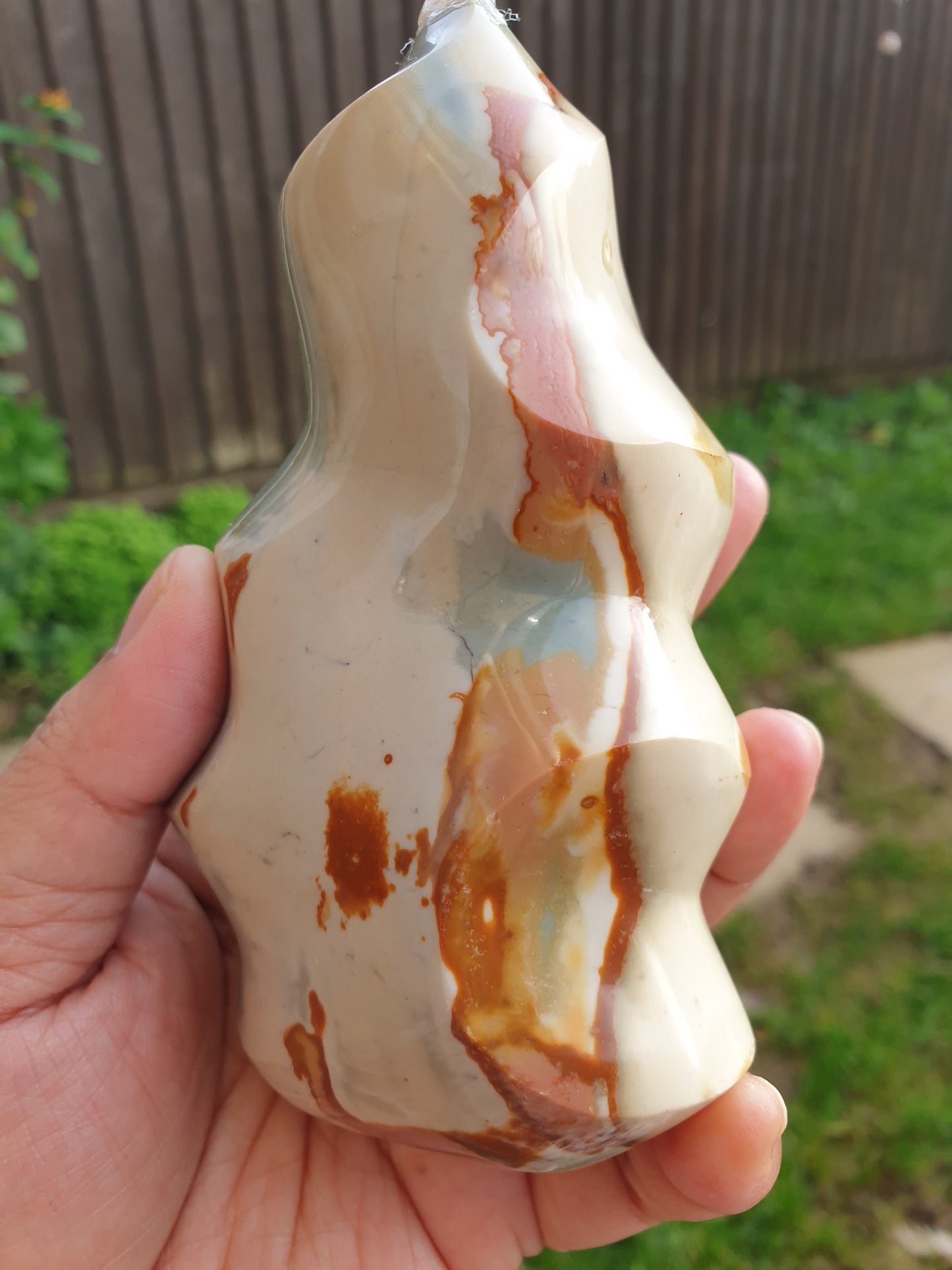 Large Polychrome/Ocean Jasper Flame