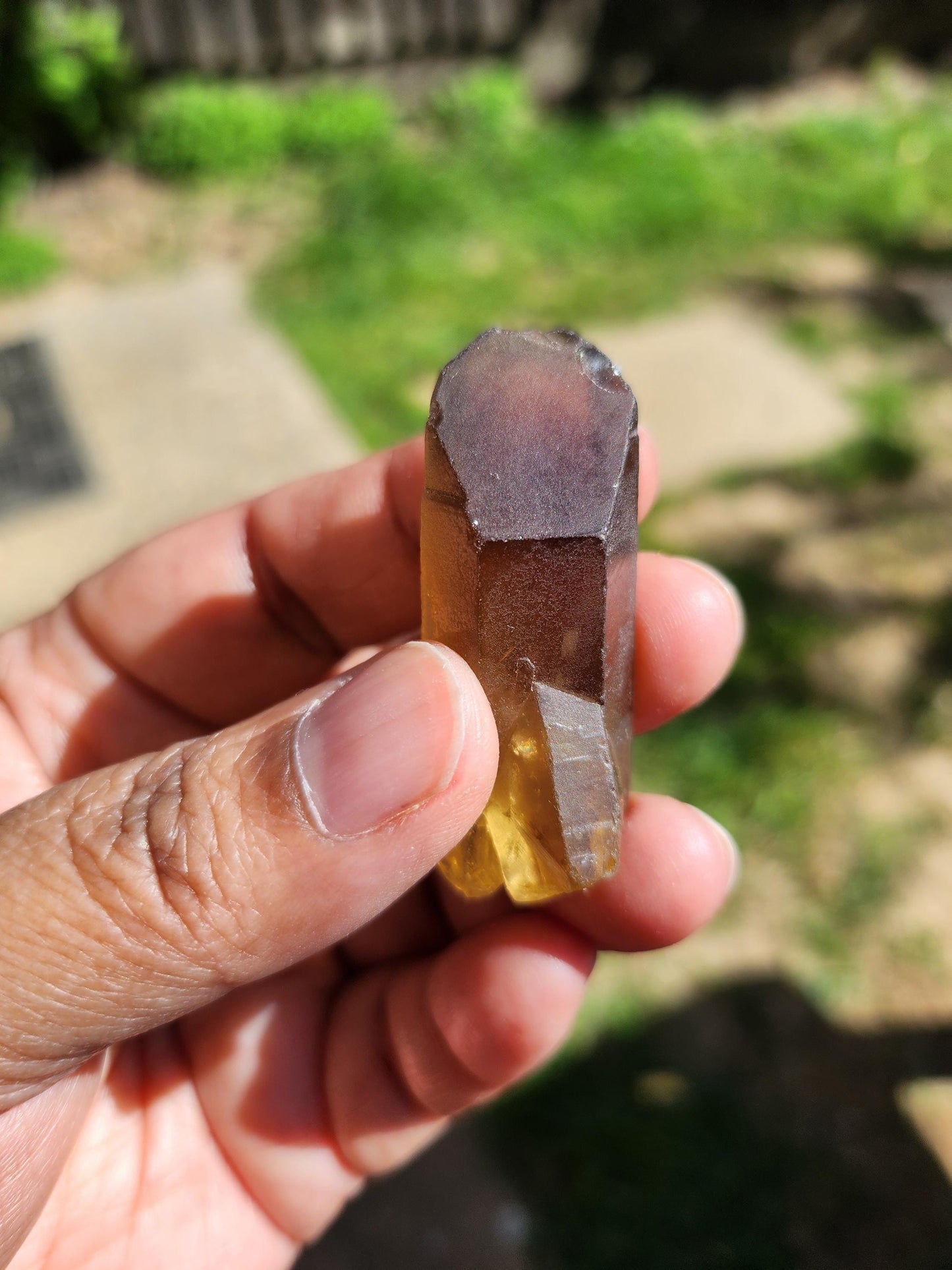 Natural Citrine Point from Congo