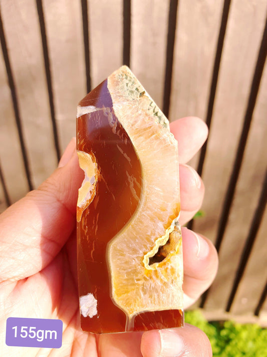 Gorgeous Druzy Carnelian Tower