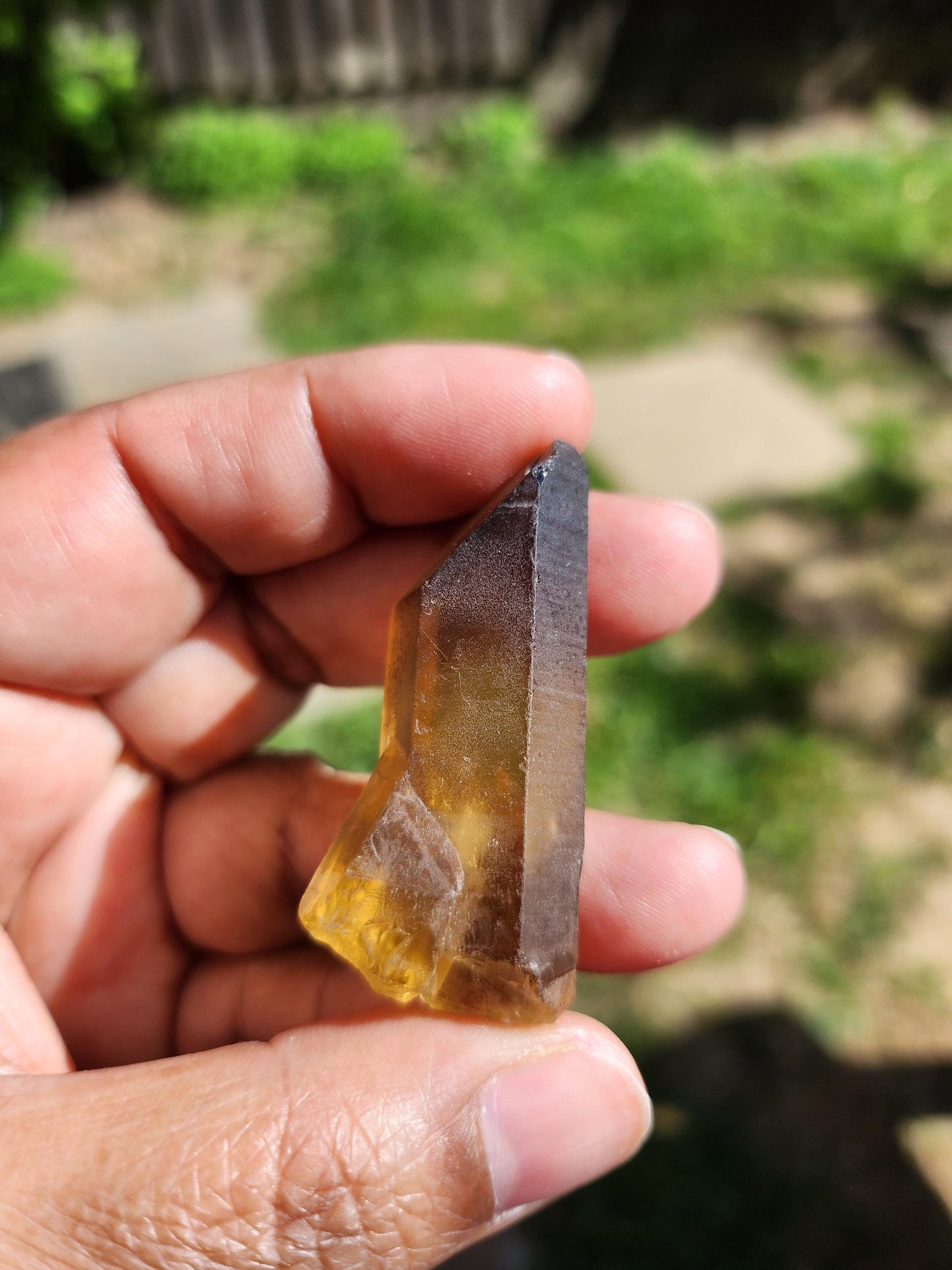 Natural Citrine Point from Congo