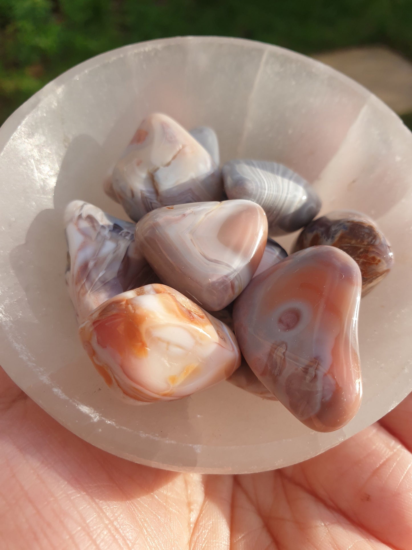 Pink Botswana Agate Tumbled