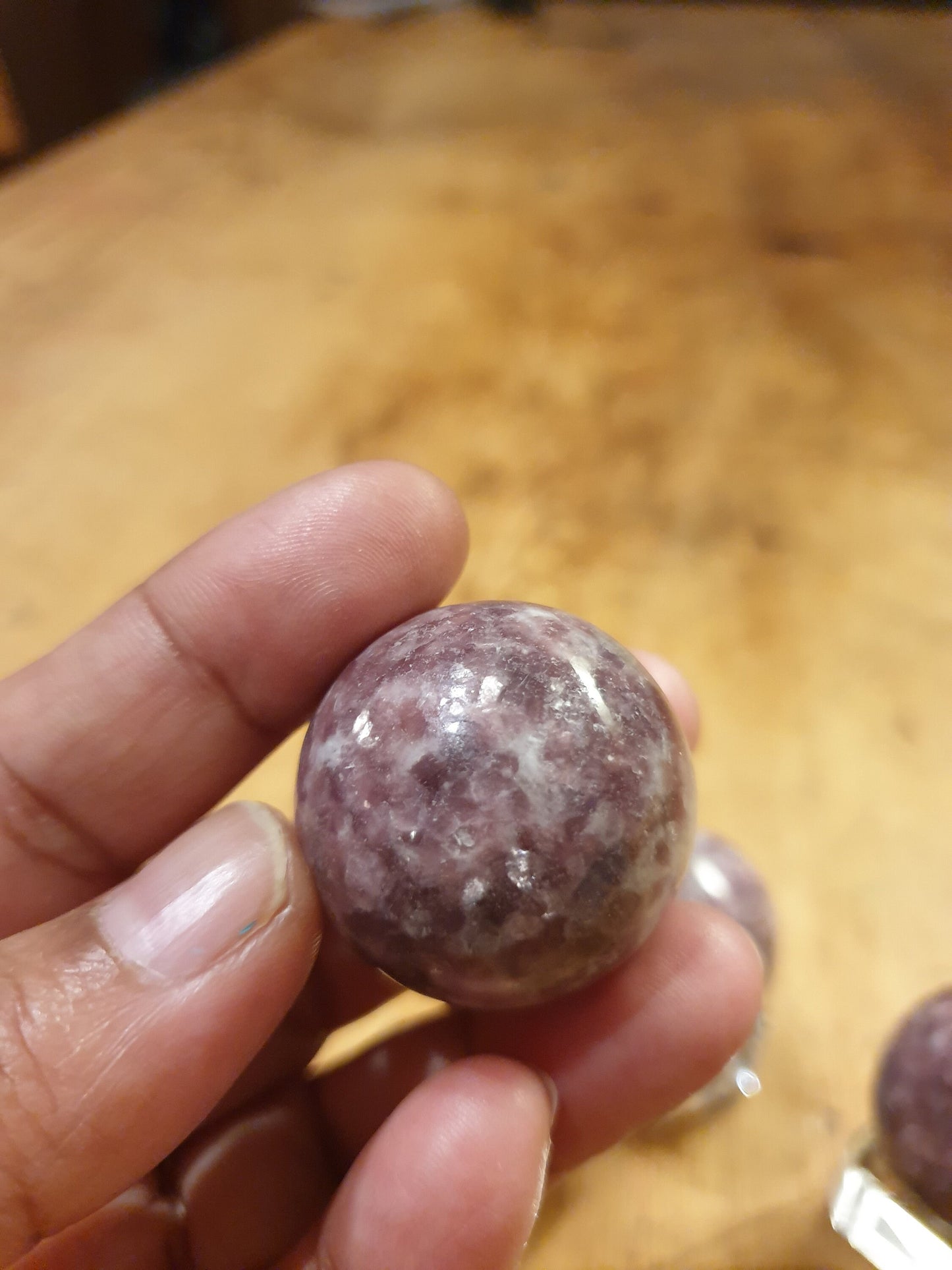 Lepidolite Spheres