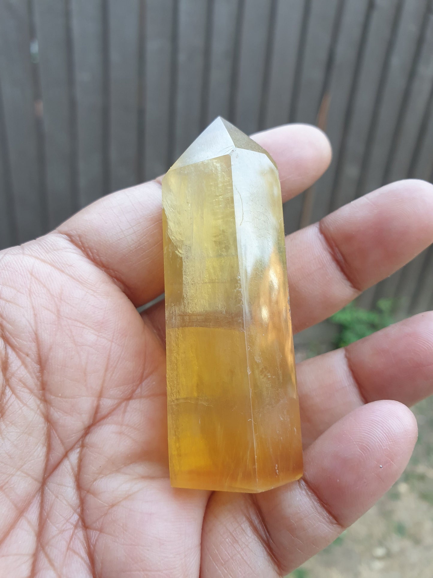 Honey Calcite Tower
